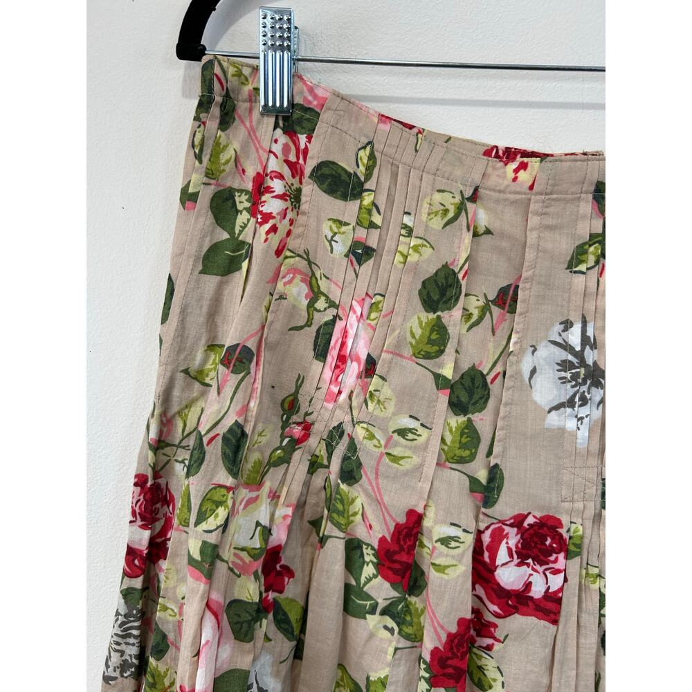CAbi floral pleated retro skirt A line size 14 - Picture 2 of 7